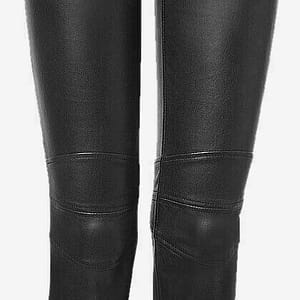Women's Mid-Rise Premium Cowhide Leather Pants #LP711K - Jamin